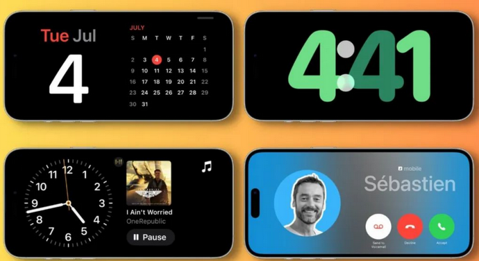 惠来苹果手机维修分享iOS17横屏充电待机显示有什么好处 