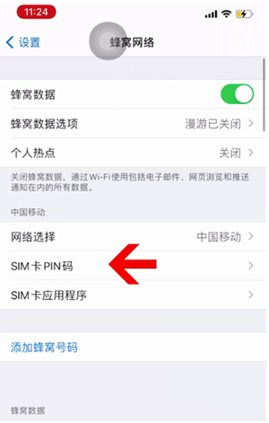 惠来苹果14维修网分享如何给iPhone14的SIM卡设置密码 