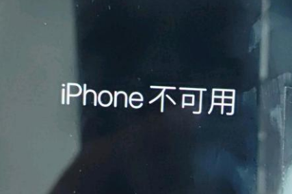 惠来苹果服务网点分享锁屏界面显示“iPhone 不可用”如何解决 